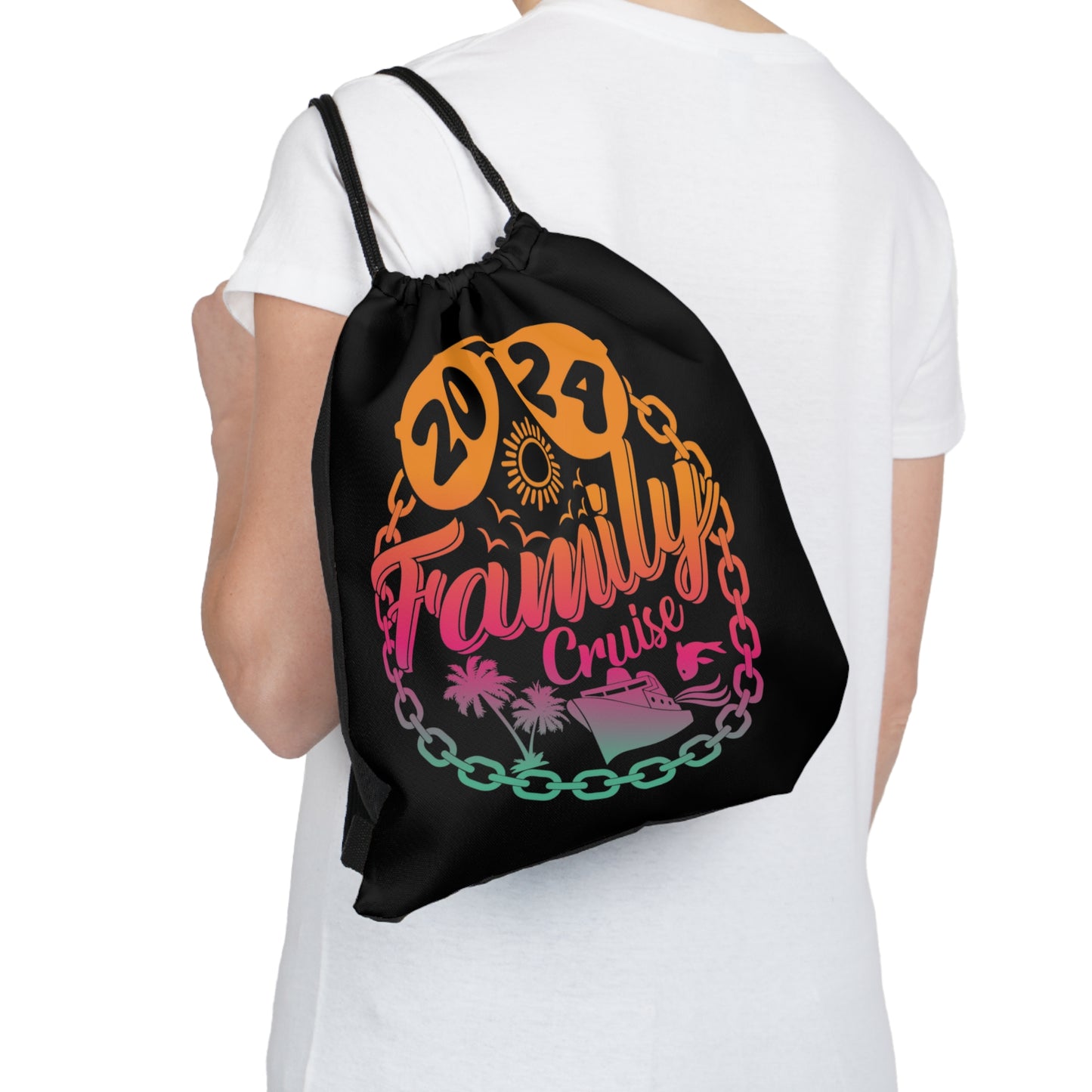 "2024 Family Cruise" Drawstring Bag