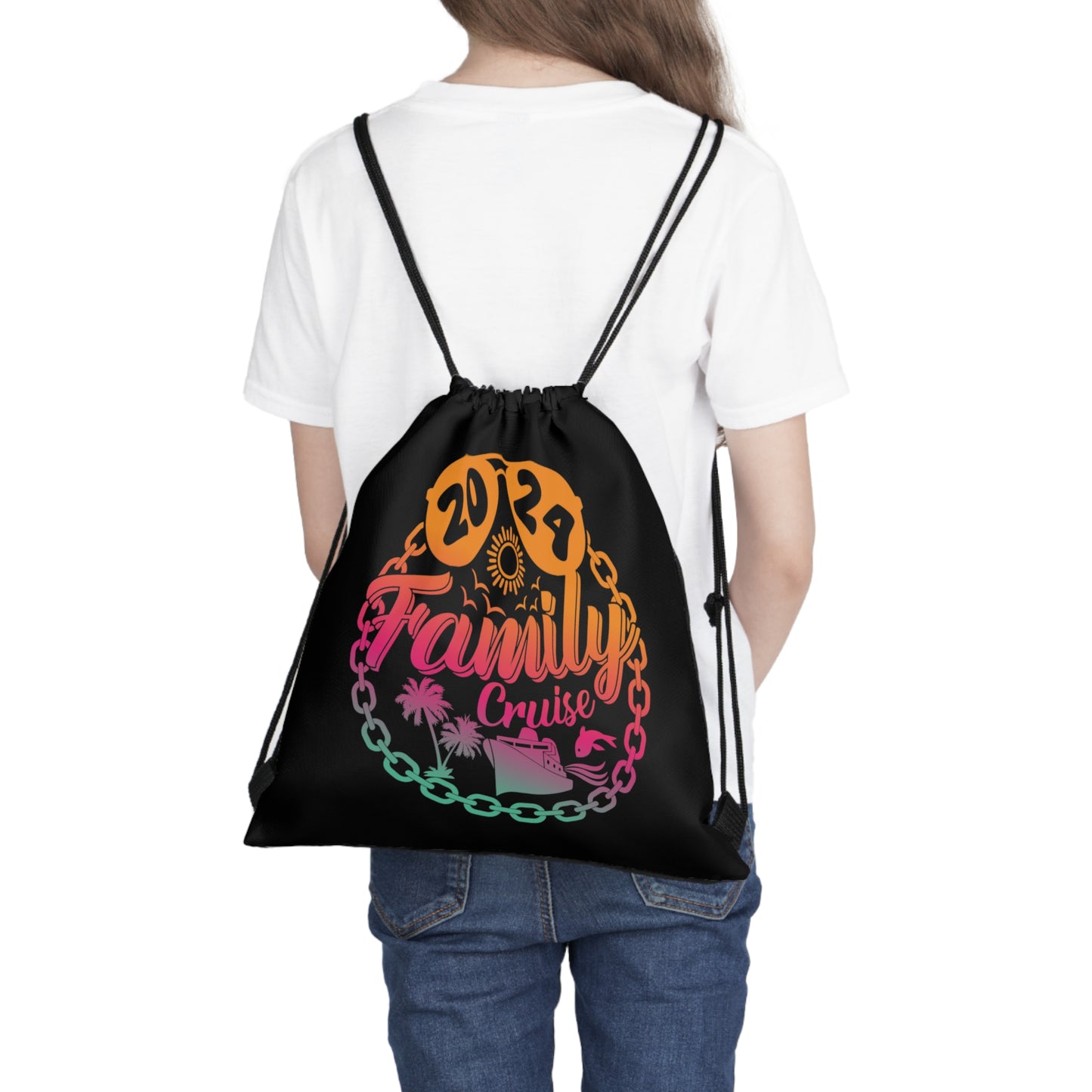 "2024 Family Cruise" Drawstring Bag